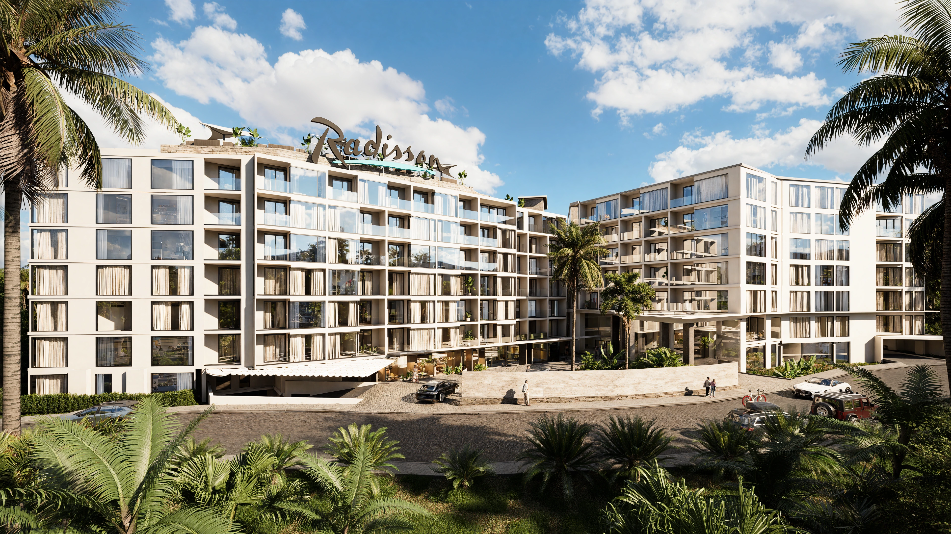 Next Point buildings surrounded by tropical greenery in Rawai